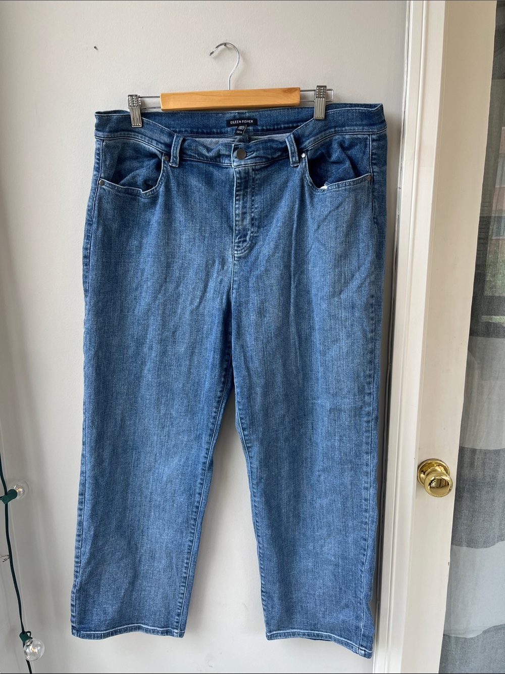 Eileen Fisher Straight Leg Jeans - Picture 1 of 6